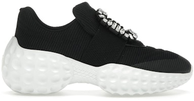 (Women) Roger Vivier Viv' Run Light Black White Crystal Buckle RVW63731340QPS9999 (Women) Roger Vivier Viv' Run Light Black White Crystal Buckle RVW63731340QPS9999