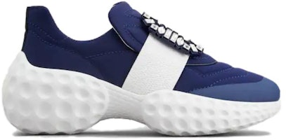 (Women) Roger Vivier Viv' Run Light Blue White Crystal Buckle RVW63731340SIQ496F (Women) Roger Vivier Viv' Run Light Blue White Crystal Buckle RVW63731340SIQ496F