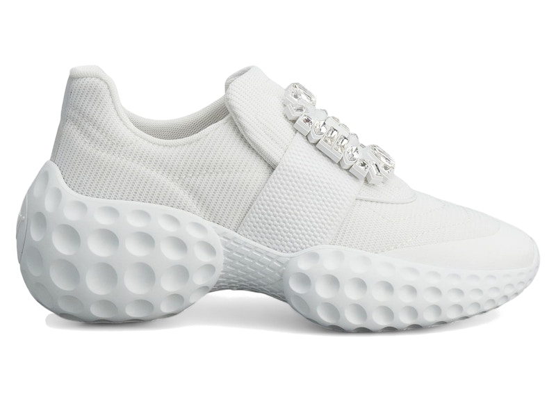 (Women) Roger Vivier Viv' Run Light White Crystal Buckle RVW63731340QPSB001