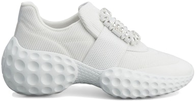 (Women) Roger Vivier Viv' Run Light White Crystal Buckle RVW63731340QPSB001 (Women) Roger Vivier Viv' Run Light White Crystal Buckle RVW63731340QPSB001