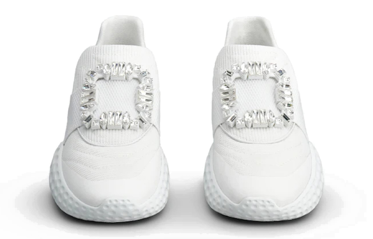 Shop (W) Roger Vivier Viv' Run 'Moonlight Diamante' Zapatillas Mujer Elegantes RVW63731340QPSB001