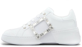 (Women) Roger Vivier Viv' Skate Strass 'Crystal Buckle White' RVW54229110LXQB001 (Women) Roger Vivier Viv' Skate Strass 'Crystal Buckle White' RVW54229110LXQB001