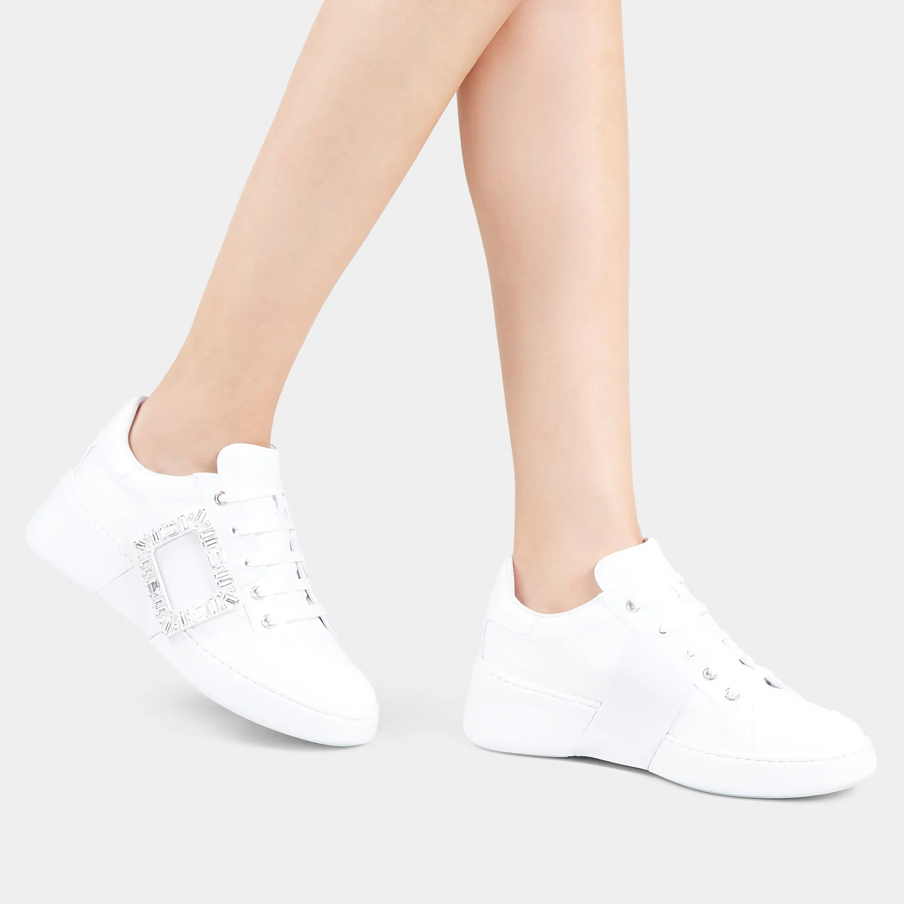 Purchase (W) ロジェ・ヴィヴィエ Viv' スケート ストラス (クリスタルバックル ホワイト) RVW54229110LXQB001