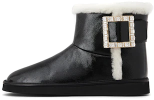 (Women) Roger Vivier Viv' Snow 'Strass Buckle Black' RVW60529790OZP08CE (Women) Roger Vivier Viv' Snow 'Strass Buckle Black' RVW60529790OZP08CE