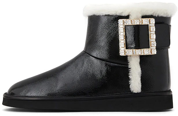(Women) Roger Vivier Viv' Snow 'Strass Buckle Black' RVW60529790OZP08CE Buy (Women) Roger Vivier Viv' Snow 'Strass Buckle Black' RVW60529790OZP08CE