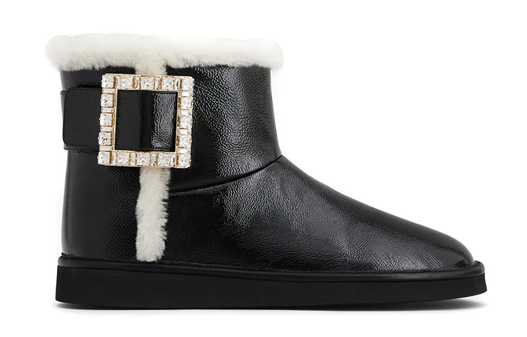 Order (Women) Roger Vivier Viv' Snow 'Strass Buckle Black' RVW60529790OZP08CE
