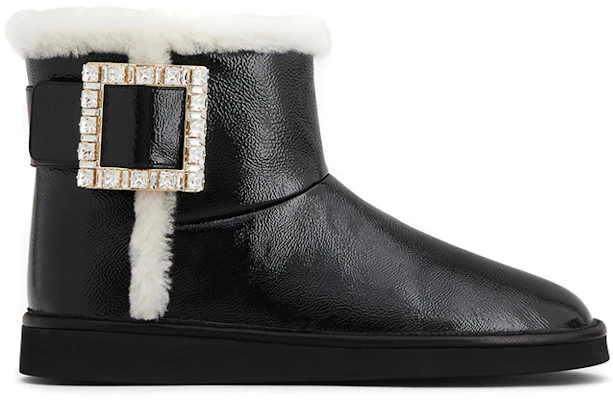 (Women) Roger Vivier Viv' Snow 'Strass Buckle Black' RVW60529790OZP08CE Order (Women) Roger Vivier Viv' Snow 'Strass Buckle Black' RVW60529790OZP08CE