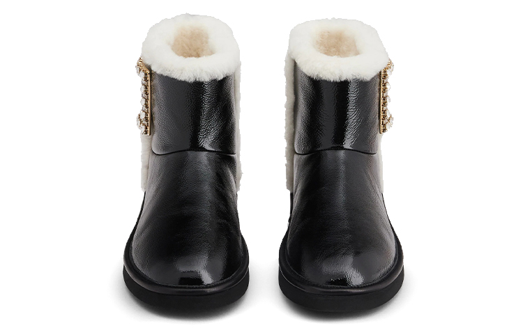 Lookbook (Women) Roger Vivier Viv' Snow 'Strass Buckle Black' RVW60529790OZP08CE