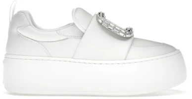(Women) Roger Vivier Viv' Up White Crystal Buckle RVW73938910LE9B001 (Women) Roger Vivier Viv' Up White Crystal Buckle RVW73938910LE9B001