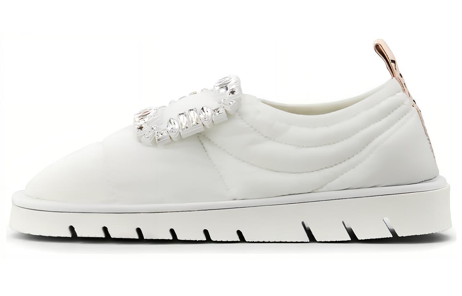 (Women) Roger Vivier Viv' Winter Puffy 'White Diamond Buckle' RVW64432020MJ4B001