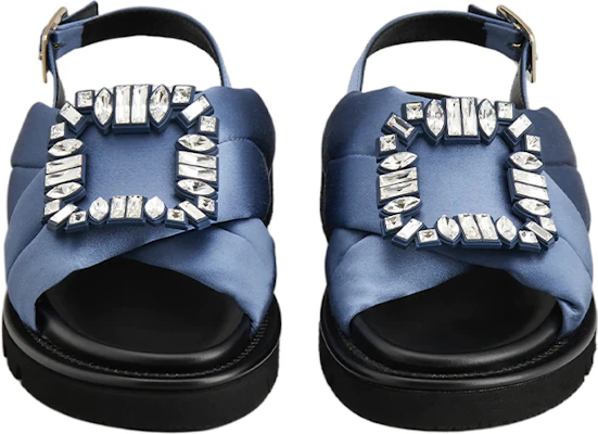 (W) Sandales Hiver Roger Vivier Viv'' Bleu Satin Boucle Cristal RVW65432410JSZ1O78 Lookbook (W) Sandales Hiver Roger Vivier Viv'' Bleu Satin Boucle Cristal RVW65432410JSZ1O78