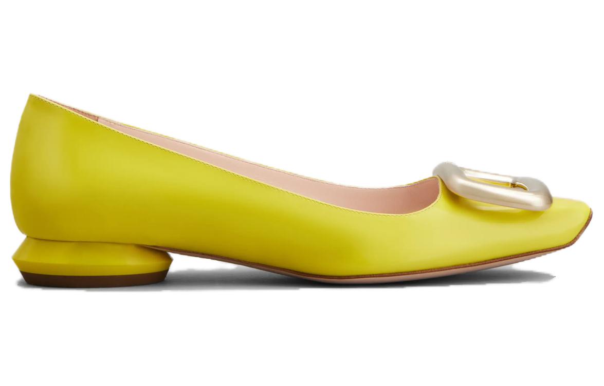 (W) Roger Vivier Viv Choc 'Yellow Patent Leather Ballet Flats' 圖 2