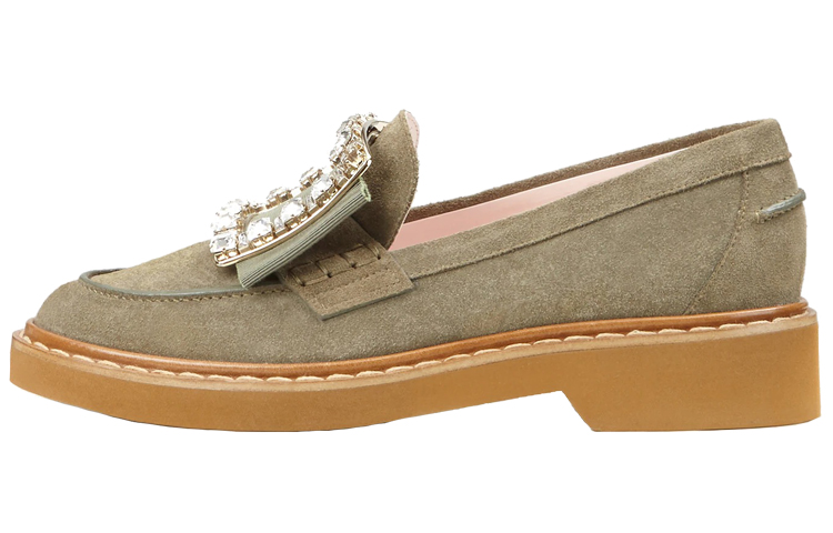 Buy (W) Roger Vivier Viv Rangers 'Lapisan Gesper Hijau' RVW54825880J9EV612