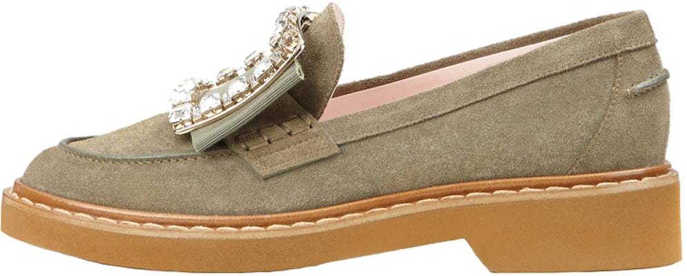 (W) Roger Vivier Viv Rangers 'Lapisan Gesper Hijau' RVW54825880J9EV612 Buy (W) Roger Vivier Viv Rangers 'Lapisan Gesper Hijau' RVW54825880J9EV612