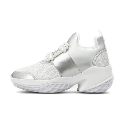(W) Roger Vivier Viv'Run 'Silver Buckle'