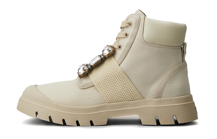 (W) Roger Vivier Walky Viv 'Beige Buckle Strap'