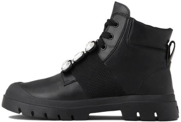 (Women) Roger Vivier Walky Viv 'Black Crystal Buckle Ankle Boot' RVW62831170QK7B999 Buy (Women) Roger Vivier Walky Viv 'Black Crystal Buckle Ankle Boot' RVW62831170QK7B999