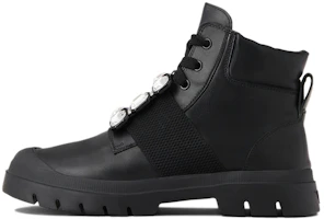 (Women) Roger Vivier Walky Viv 'Black Crystal Buckle Ankle Boot' RVW62831170QK7B999 (Women) Roger Vivier Walky Viv 'Black Crystal Buckle Ankle Boot' RVW62831170QK7B999