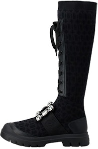 (W) 罗杰·维维亚 Walky Viv 黑色水晶扣高帮鞋 RVW62833670ERIB999 Buy (W) 罗杰·维维亚 Walky Viv 黑色水晶扣高帮鞋 RVW62833670ERIB999