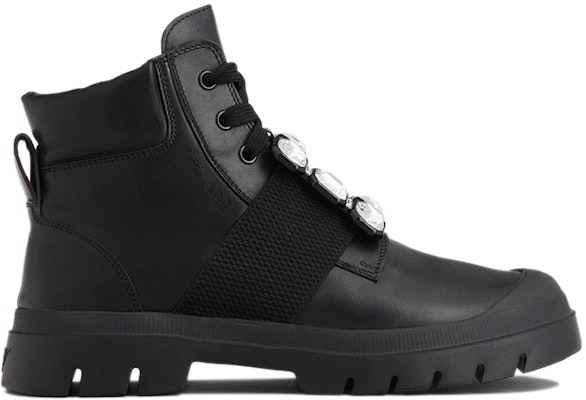 (Women) Roger Vivier Walky Viv 'Black Crystal Buckle Ankle Boot' RVW62831170QK7B999 Order (Women) Roger Vivier Walky Viv 'Black Crystal Buckle Ankle Boot' RVW62831170QK7B999