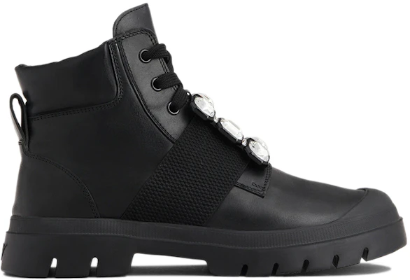 (W) Botas Cortas Negras Roger Vivier Walky Viv con Hebilla de Cristal RVW62831170QK7B999 Order (W) Botas Cortas Negras Roger Vivier Walky Viv con Hebilla de Cristal RVW62831170QK7B999