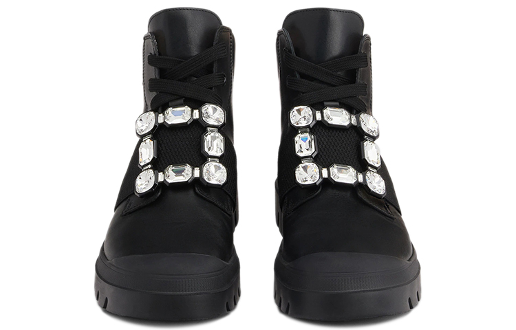 Lookbook (W) Botas Cortas Negras Roger Vivier Walky Viv con Hebilla de Cristal RVW62831170QK7B999