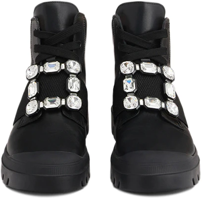 (W) Botas Cortas Negras Roger Vivier Walky Viv con Hebilla de Cristal RVW62831170QK7B999 Lookbook (W) Botas Cortas Negras Roger Vivier Walky Viv con Hebilla de Cristal RVW62831170QK7B999