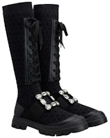 (W) Roger Vivier Walky Viv 'Zapatillas Altas con Hebilla de Cristal Negra' RVW62833670ERIB999 Lookbook (W) Roger Vivier Walky Viv 'Zapatillas Altas con Hebilla de Cristal Negra' RVW62833670ERIB999