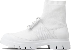 (Women) Roger Vivier Walky Viv 'White Round Toe Slip-On Comfort Booties' RVW62833950ERIB001 (Women) Roger Vivier Walky Viv 'White Round Toe Slip-On Comfort Booties' RVW62833950ERIB001