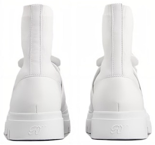 (W) Roger Vivier Walky Viv 'Booties Slip-On Kenyamanan Putih dengan Toe Bulat' RVW62833950ERIB001 Purchase (W) Roger Vivier Walky Viv 'Booties Slip-On Kenyamanan Putih dengan Toe Bulat' RVW62833950ERIB001