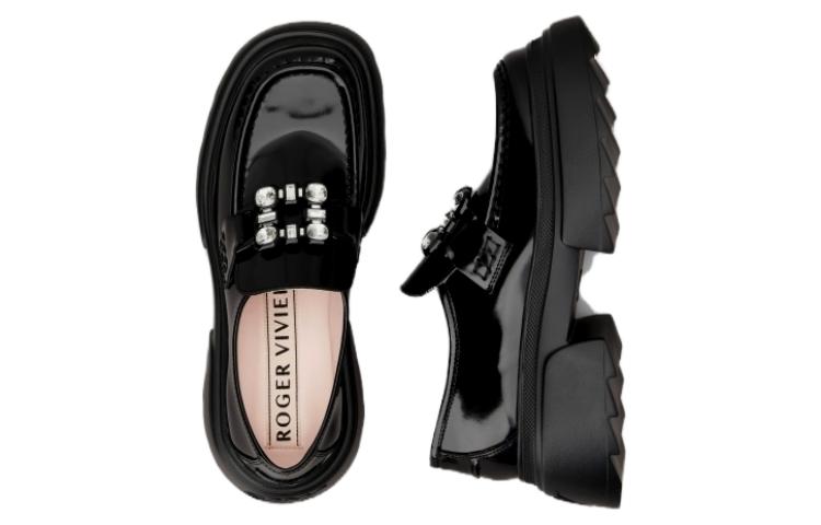 (W) Roger Vivier Wallaviv 'Patent Leather Diamond Buckle Loafer Black' 圖 4