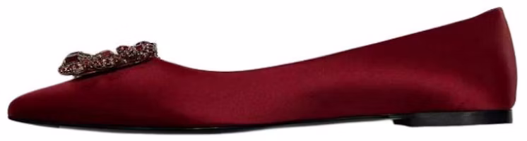 (Women) Roger Vivier Women’s Red LFower Strass Pointed Toe Slip-On Casual Shoes RVW31317620RS0R602 (Women) Roger Vivier Women’s Red LFower Strass Pointed Toe Slip-On Casual Shoes RVW31317620RS0R602