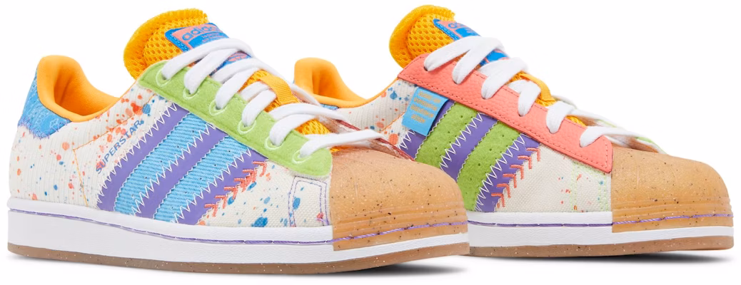 Women S.E.E.D x adidas Superstar G20 CM 201 Paint Splattered