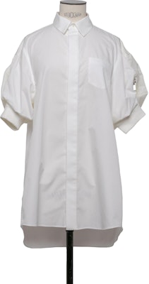 (W) サカイ カラーブロック 半袖ルーズドレス オフホワイト 24-07097-151 Buy (W) サカイ カラーブロック 半袖ルーズドレス オフホワイト 24-07097-151