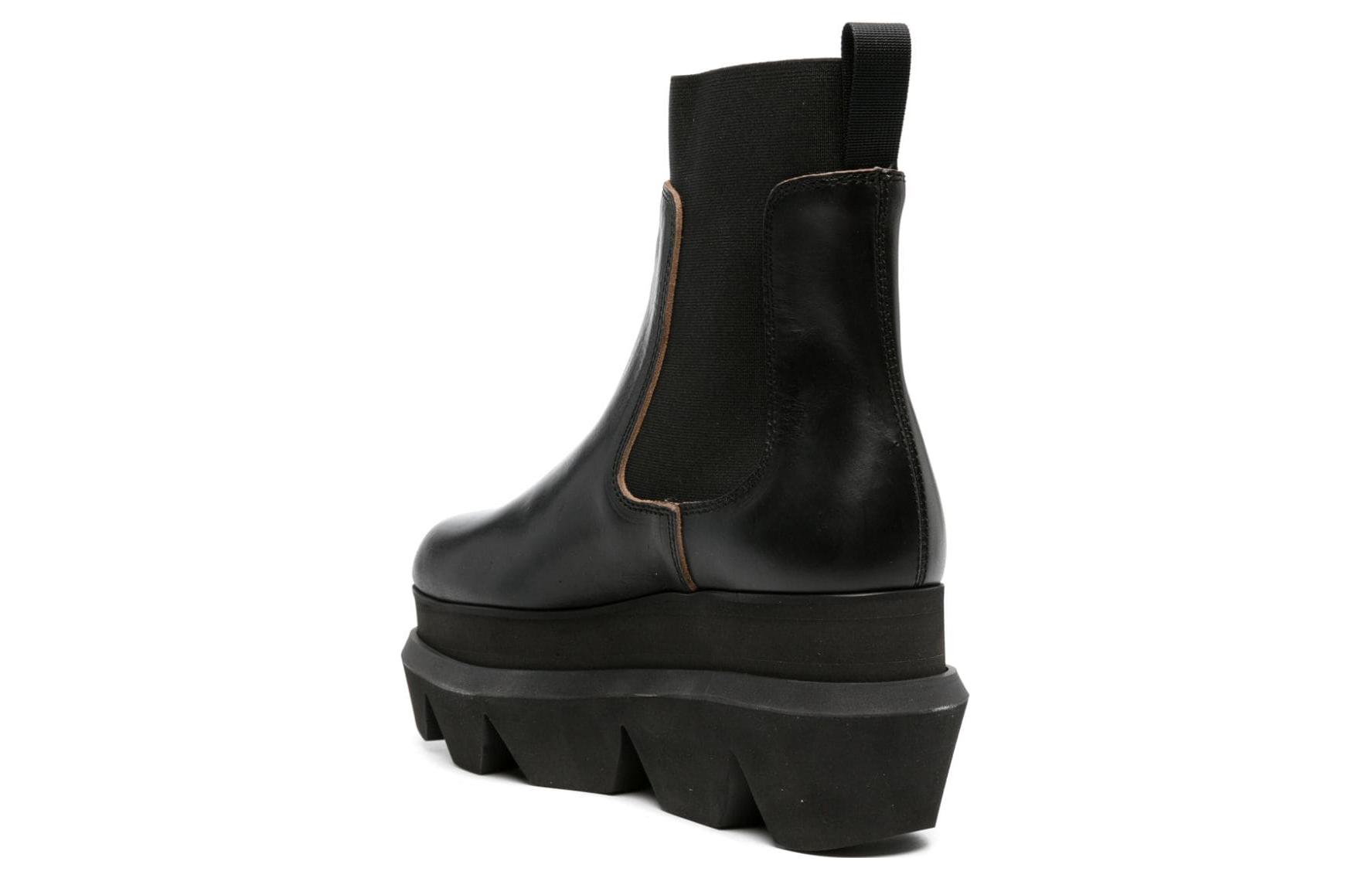 Shop (W) sepatu Boots sacai Chelsea 'Kulit Hitam' 2306884