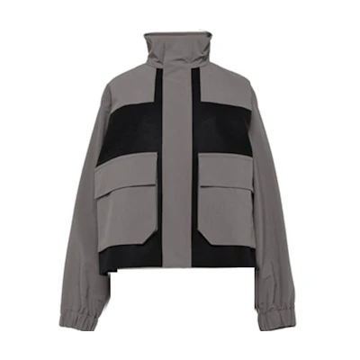 (Women) Sacai Solid Color Zip-Up Casual Jacket Grey 23-06752-550