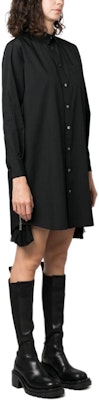 (W) サカイ SS24 ボタンスクエアネック長袖ミディドレス レディース ブラック SCW-114-001 Shop (W) サカイ SS24 ボタンスクエアネック長袖ミディドレス レディース ブラック SCW-114-001