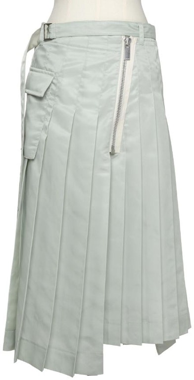 women-sacai-ss-24-solid-irregular-hem-zipper-casual-long-skirt-women-s-green-24-07386-589