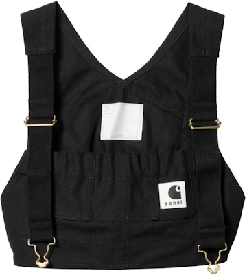 (Women) Sacai x Carhartt WIP FW23 Black Logo Vest with Suspenders. I033303-89-XX Buy (Women) Sacai x Carhartt WIP FW23 Black Logo Vest with Suspenders. I033303-89-XX