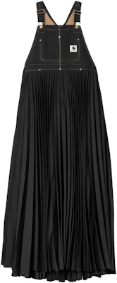 (W) Vestido Suspensorio Negro con Logo Sacai x Carhartt WIP SS24. I034061-1VR-XX Order (W) Vestido Suspensorio Negro con Logo Sacai x Carhartt WIP SS24. I034061-1VR-XX