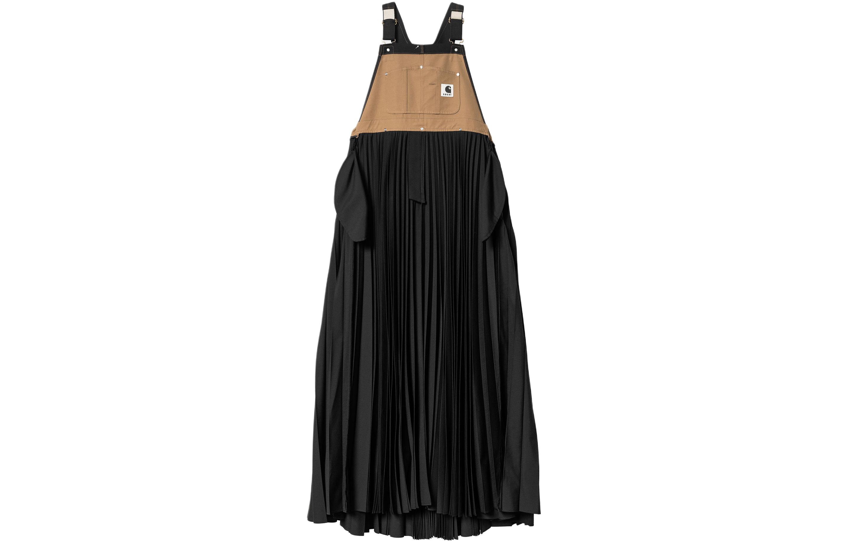Shop (W) Vestido Suspensorio Negro con Logo Sacai x Carhartt WIP SS24. I034061-1VR-XX