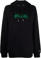 (Women) Sacai x Kaws SS22 Black Cotton Drawstring Hoodie with Letter Print. 21-0286S013 (Women) Sacai x Kaws SS22 Black Cotton Drawstring Hoodie with Letter Print. 21-0286S013