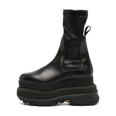 (W) sacai Nike LDWaffle 'Classic Black Leather'