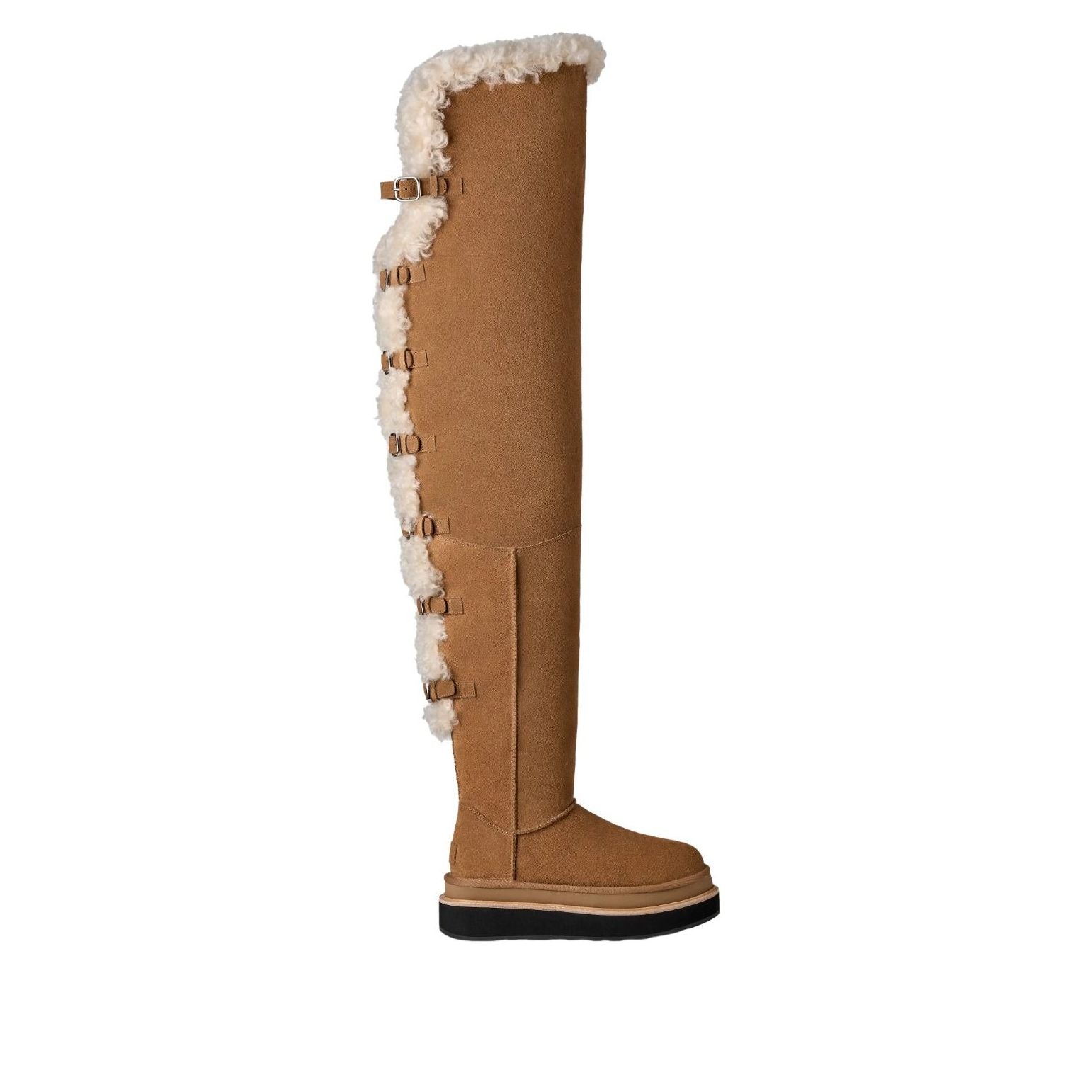 Details for (W) sacai x UGG 大腿高靴 栗色 1175215-CHE