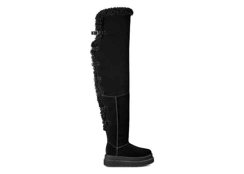 (Women) Sacai x UGG Thigh High Boot &#x27;Black&#x27; 1175215-BLK