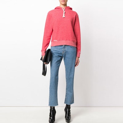 (Women) SAINT LAURENT 1971 Printed Pink Hoodie Long Sleeve Sweatshirt. 480311YB2IF6383 Shop (Women) SAINT LAURENT 1971 Printed Pink Hoodie Long Sleeve Sweatshirt. 480311YB2IF6383