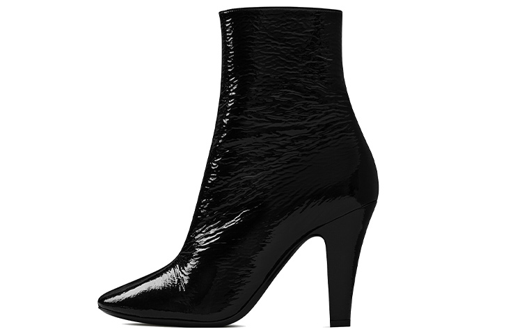 (Women) Saint Laurent 68 'Black Patent Leather Ankle Boot' 67075726O001000