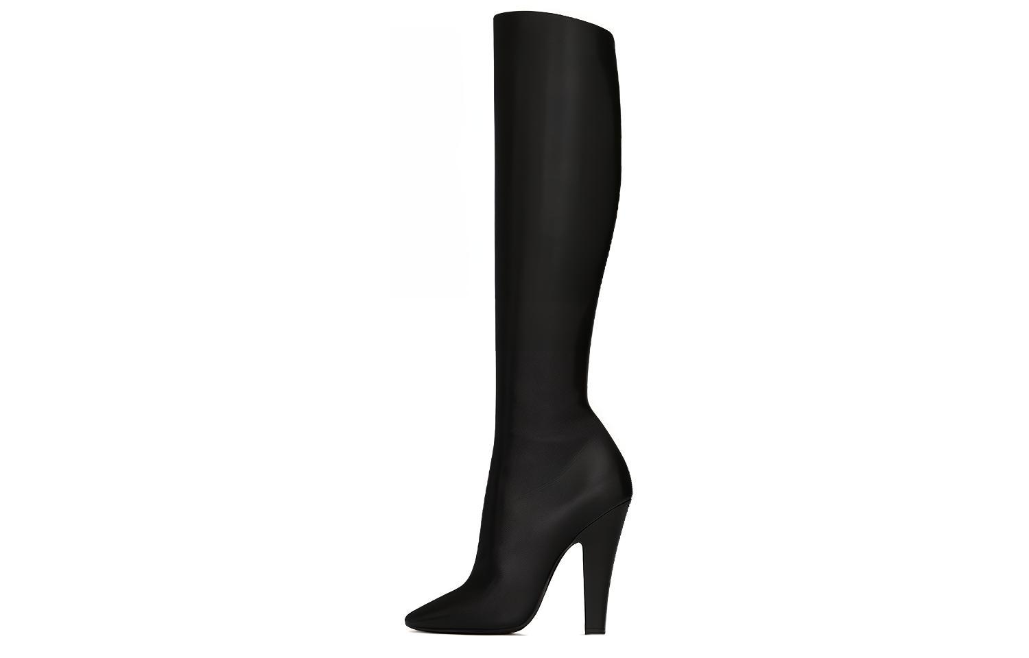 (Women) Saint Laurent 68 High-Top Boot 'Smooth Black Leather' 6579222W7001000