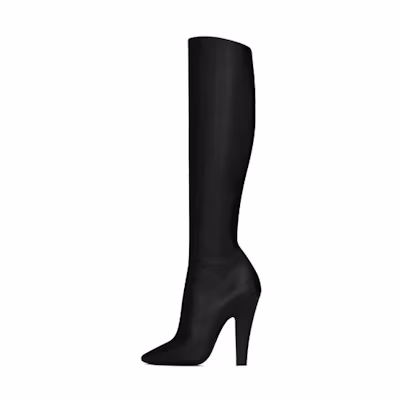 (W) Saint Laurent 68 High-Top Boot 'Smooth Black Leather'