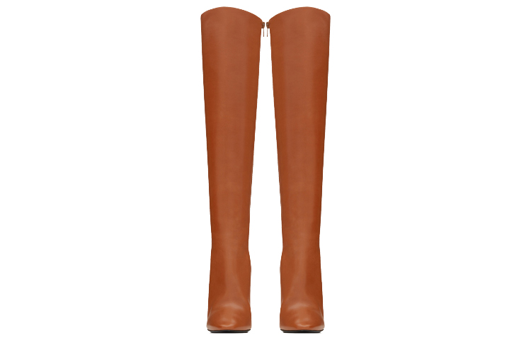 Shop (W) Bota Alta Saint Laurent 68 'Cuero Suave Marrón' 6579222W7009808